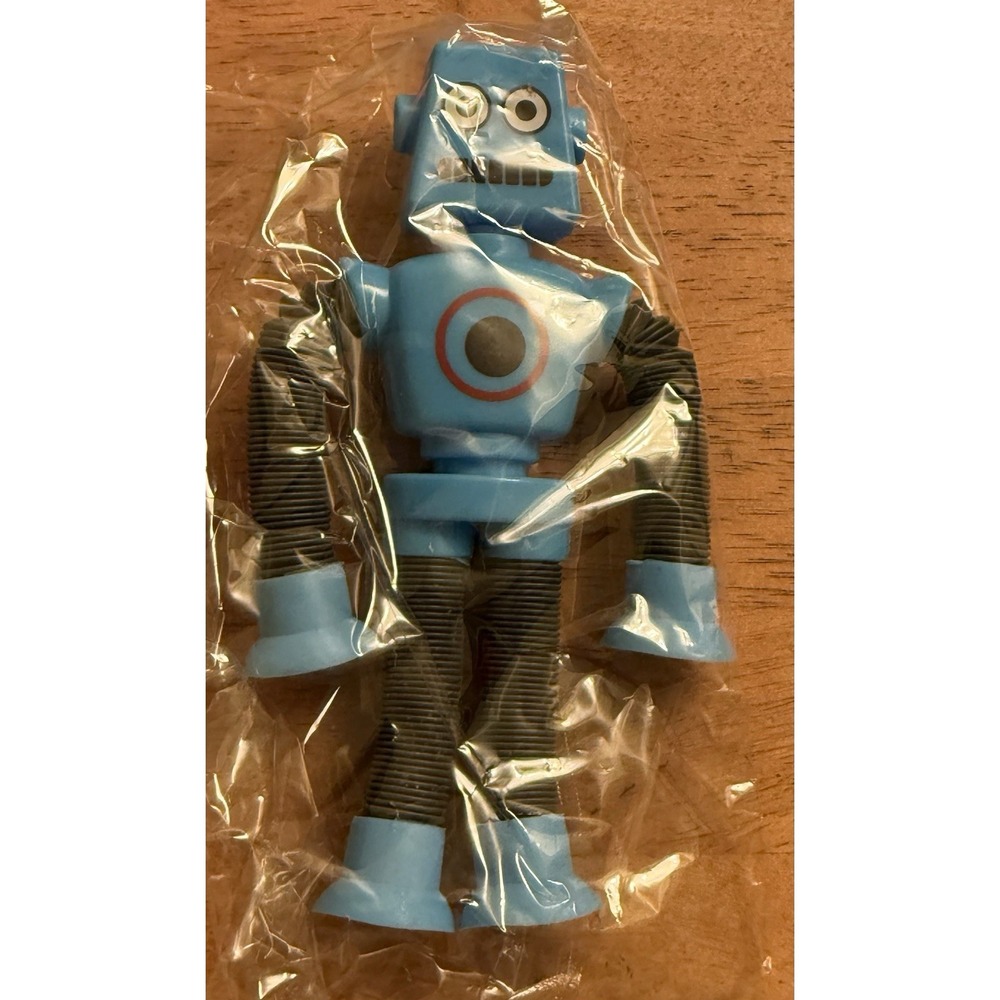 Telescopic Suction Cup Robot Toy, Shape Changing Telescopic Tube‎ Fidget NIP 6"